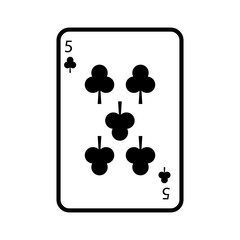 poker playing club card casino gambling icon vector illustration