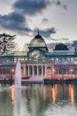 Fototapeta premium Crystal Palace on Retiro Park in Madrid, Spain.