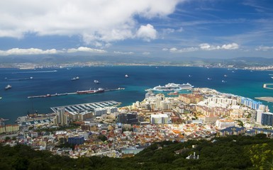 Fototapeta na wymiar View on north part of Gibraltar