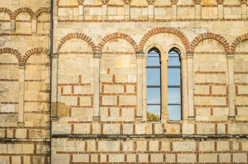 Fototapeta na wymiar Novi Sad, Srbija - October 16, 2017: The window on the Orthodox 