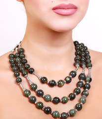 beautiful female handmade necklace