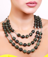 beautiful female handmade necklace