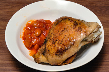 fried chicken on the plate