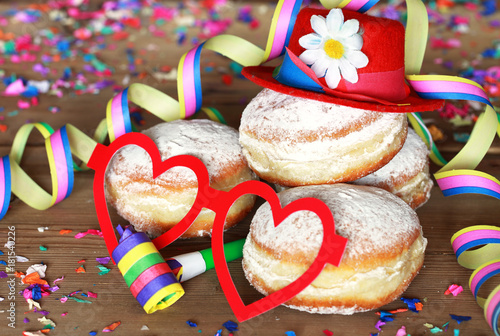 &quot;Berliner, Kreppel, Krapfen, Fasching, Karneval&quot; Stockfotos und