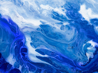 Creative abstract hand painted background, wallpaper, texture, close-up fragment of acrylic painting on canvas with brush strokes. Modern art. Contemporary art.