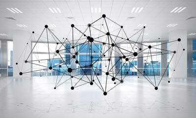 Networking and wireless connection as concept for effective modern business