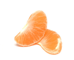 tangerine or mandarin fruit two slices