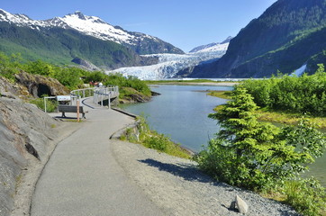 Mendenhall Glacier in Alaska, United States