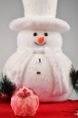 Beautiful shaped colored candles for Christmas