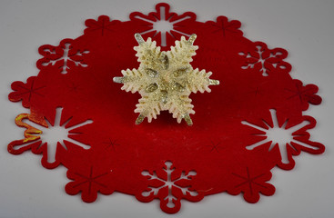 Beautiful shaped colored candles for Christmas