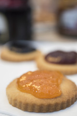 biscuits with jam