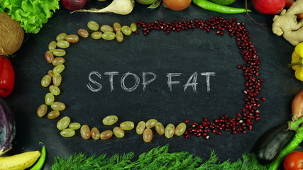 Stop fat fruit stop motion