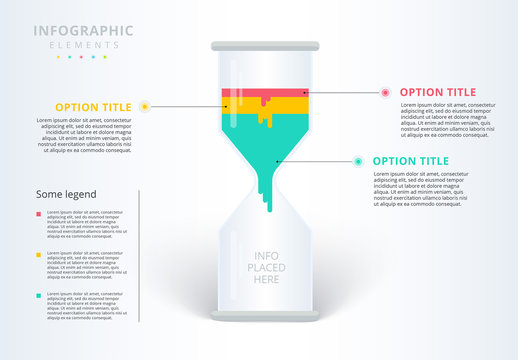 Colorful Sectioned Hourglass Infographic