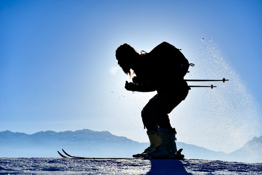 ski-athlete who defies nature