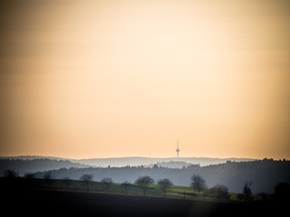 Sendemast in der Ferne