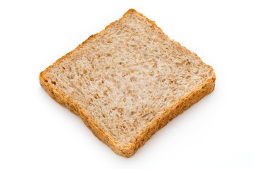 Toast bread isolated on the white background.