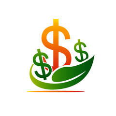Obraz premium leaf dollar logo