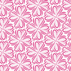 Seamless hearts pattern. Vector repeating texture.