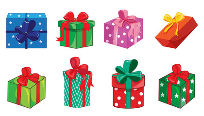 Christmas present boxes