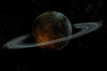 Obraz premium Planeta Saturn Galaxy
