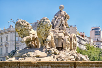 Obraz premium Fontanna Cibeles, symbol Madrytu