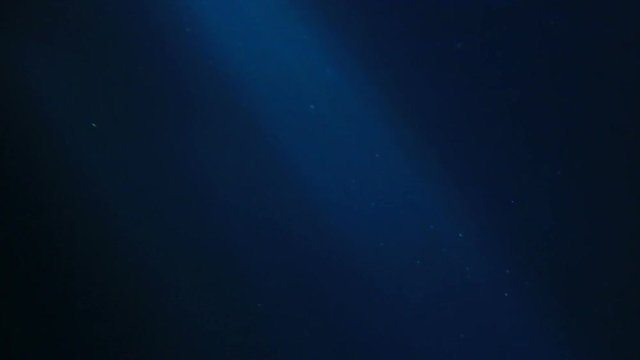 Bema of light in deep ocean