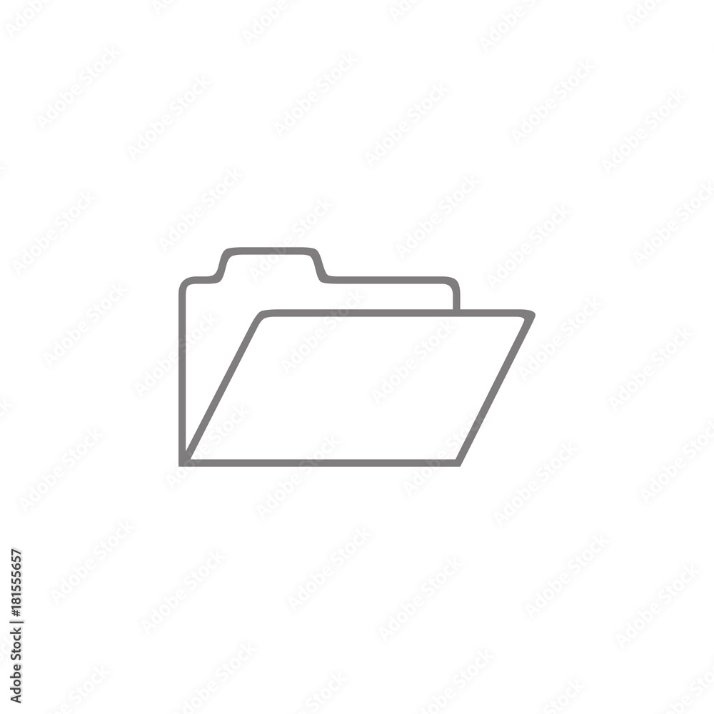 Poster line folder icon. web element. premium quality graphic design. signs symbols collection, simple icon