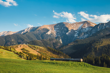 Fototapeta premium View of the Belianske Tatra Mountains, Slovakia