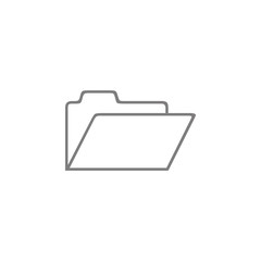 line folder Icon. Web element. Premium quality graphic design. Signs symbols collection, simple icon for websites, web design, mobile app, info graphics