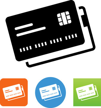 Credit Card With EMV Chip Icon