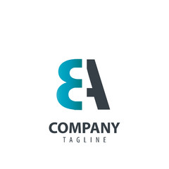 Initial Letter BA Design Logo - obrazy, fototapety, plakaty