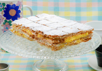 Classic Napoleon or millefeuille cake