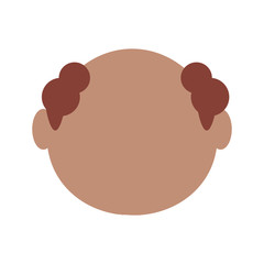 avatar  elderly man icon over white background colorful design vector illustration