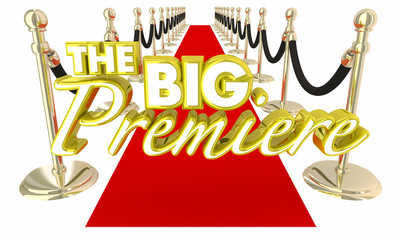 The Big Premiere Red Carpet Debut Opening Night Event 3d Illustration