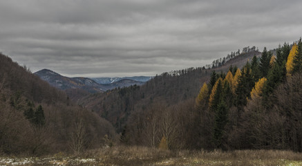 View for mountains from Spania Dolina village