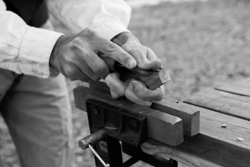 Wooding Carver's Hands