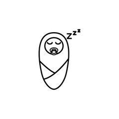 baby sleeping icon