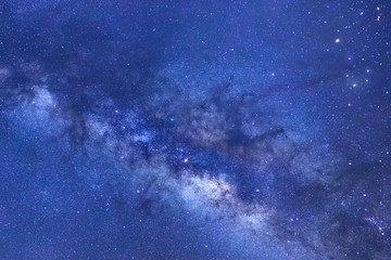 Naklejka premium Galaktyka Drogi Mlecznej z gwiazdami i kosmicznym pyłem we wszechświecie