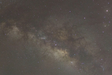 Milky way galaxy with stars and space dust in the universe