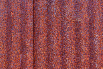 antique red rusted metal