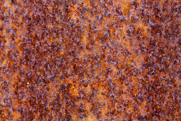 antique red rusted metal