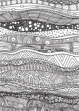 Vector pattern with zentangle background. Pattern for invitations, posters, antistress coloring. flayers, spa, Vector illustration.