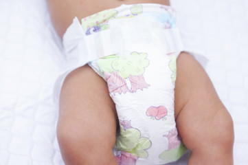 Baby Wearing Diapers