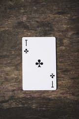 ace of clubs playing cards