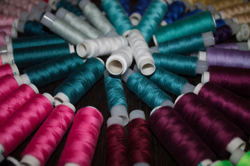 the color palette of thread