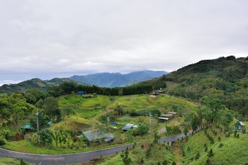 Fototapeta premium Mountains and clouds in the Hsinchu,Taiwan.