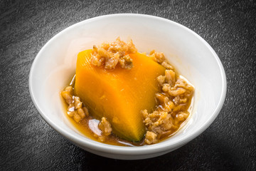 かぼちゃの煮物　Pumpkin simmered japanese food