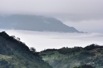 Mountains and clouds in the Hsinchu,Taiwan.