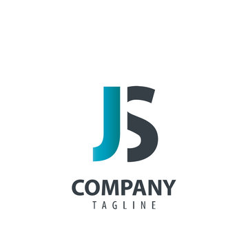 Initial Letter JS Design Logo