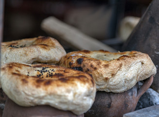 Clay pot for the Turkish Testi Kebab traditional Turkish cuisine lamb, beef, chicken